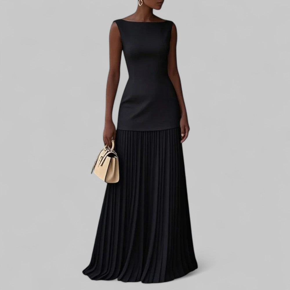 Graceful Refined Flowy Maxi Dress