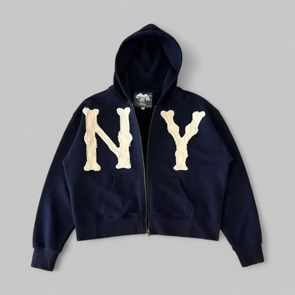 Fashion Hoodie With Letter Embroidery
