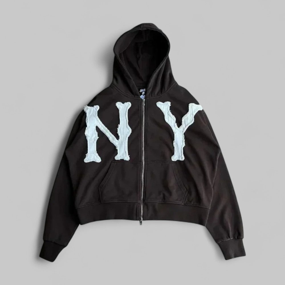 Fashion Hoodie With Letter Embroidery