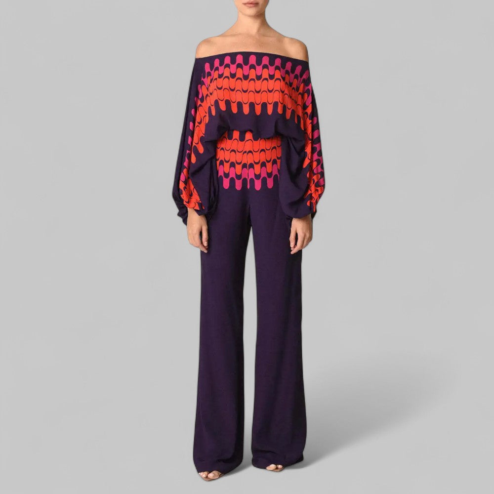 Sexy Satin Hollow Shoulder Jumpsuit